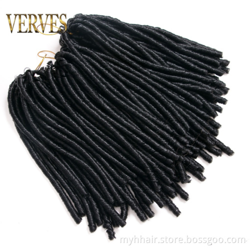 Crochet Braids 14 inch 70g/pack Synthetic Braiding Hair Extension Afro Hairstyles Short Soft Black Faux Locs